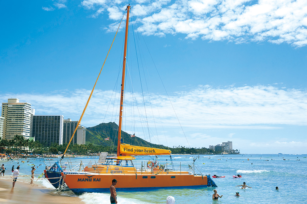 カタマラン・ボート（ハワイ）