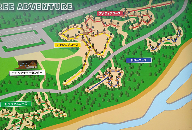ツリーアドベンチャーマップ/ロッテアライリゾート（新潟県/妙高市）
