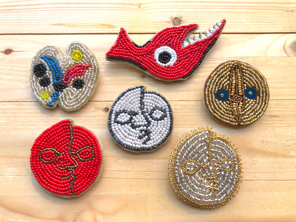 「TAROビーズ刺繍」の完成品イメージ/川崎市岡本太郎美術館（神奈川県）