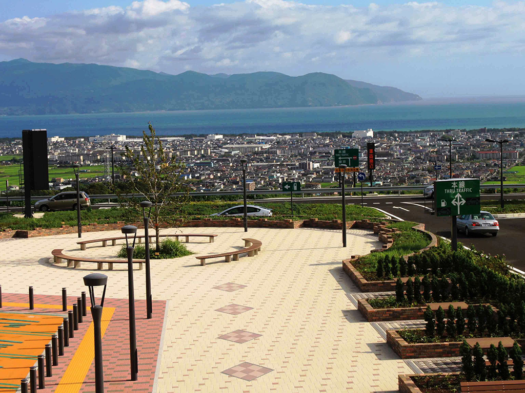 駿河湾沼津SAからの眺め（静岡県/沼津市）