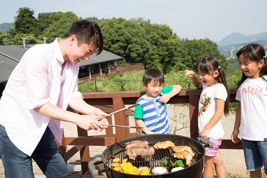 バーべキューを親子/ワイルドクッキングガーデン（神奈川県/相模原市）