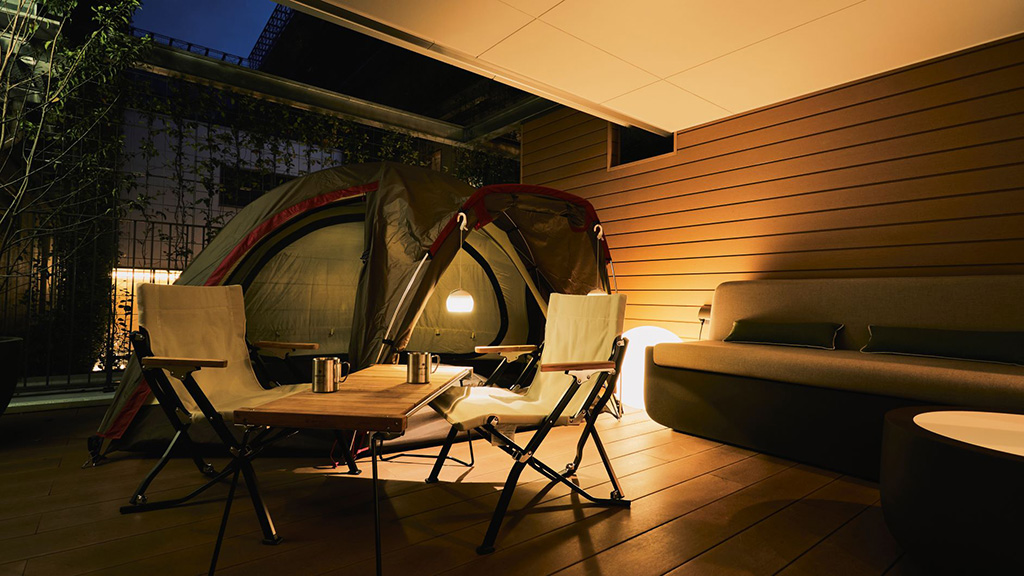 グランピングのできる客室/GOOD NATURE HOTEL KYOTO（京都府/京都市）