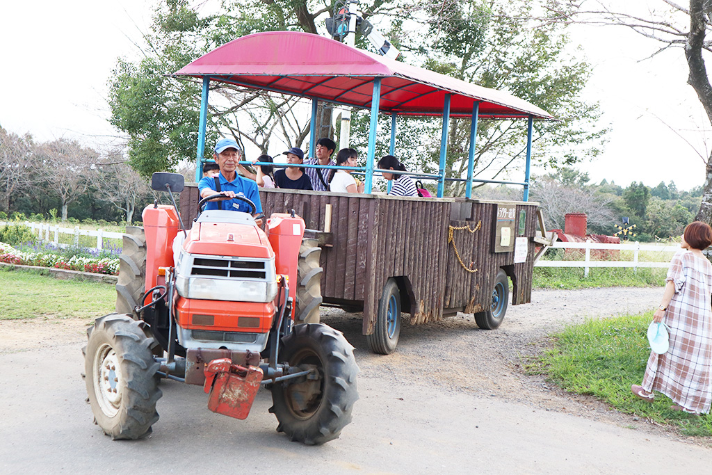 成田ゆめ牧場のトラクターワゴン（千葉県/成田市