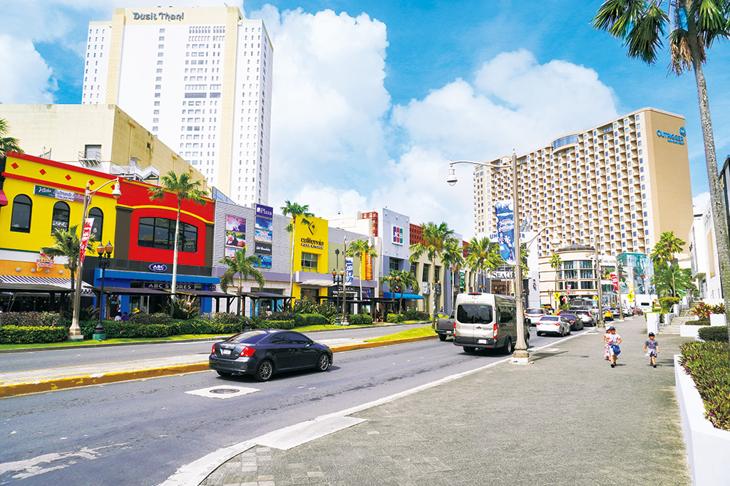 タモンの中心部(グアム)