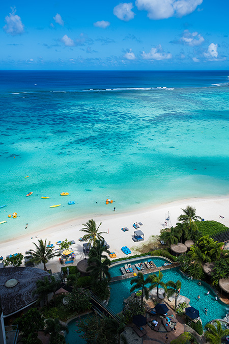 ホテルの客室からの眺め（グアム）