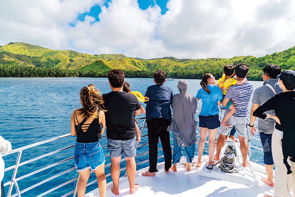 イルカウォッチングの様子（グアム）