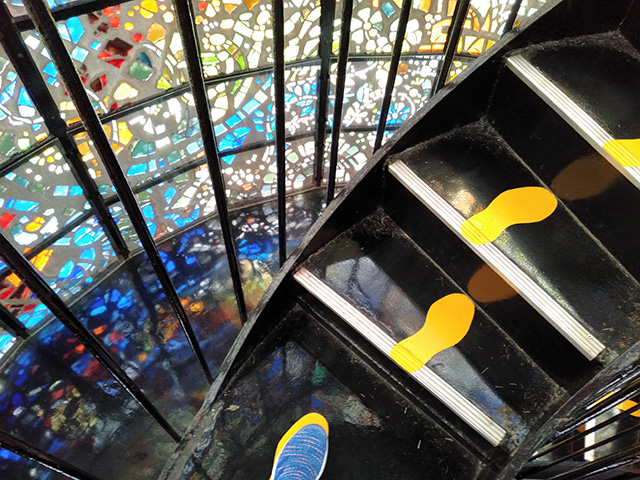 螺旋階段の足跡/彫刻の森美術館(神奈川県/箱根町)