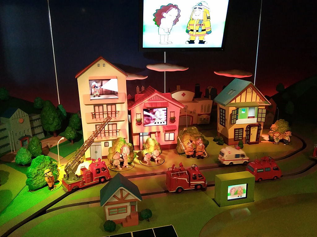 3階の防火・防災を学べる展示/消防博物館（東京都/新宿区）