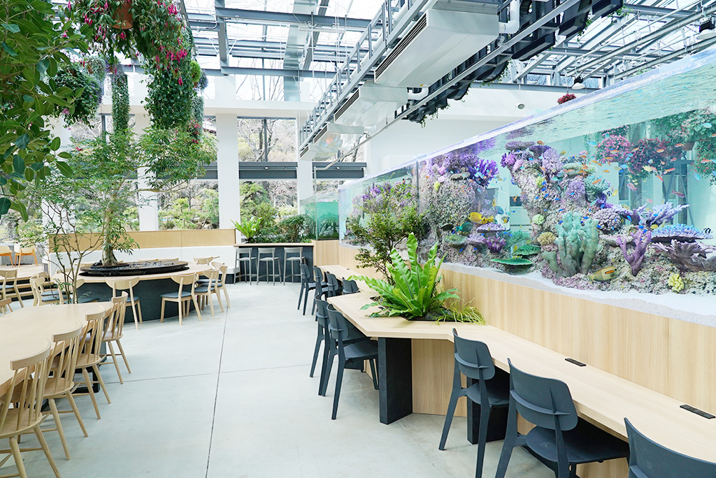 日本初の植物園出店となったスターバックス/HANA・BIYORI（東京都/稲城市）