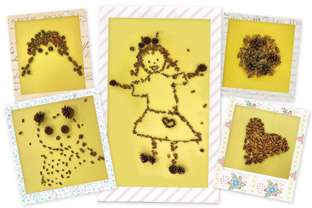 どんぐりのアート