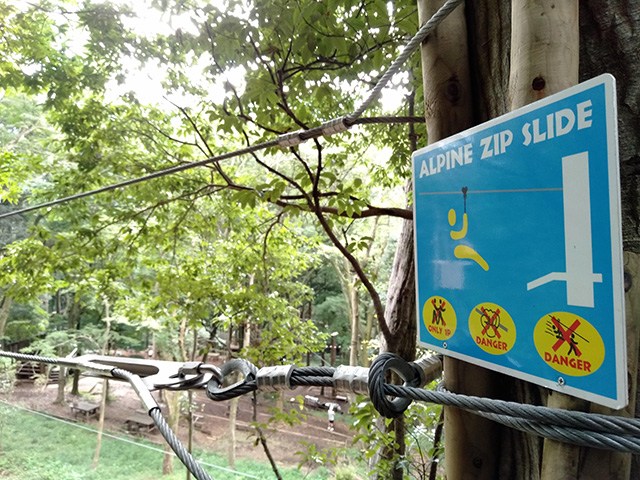 「アルパインジップスライド」/フォレストアドベンチャー・箱根(神奈川県/箱根町)