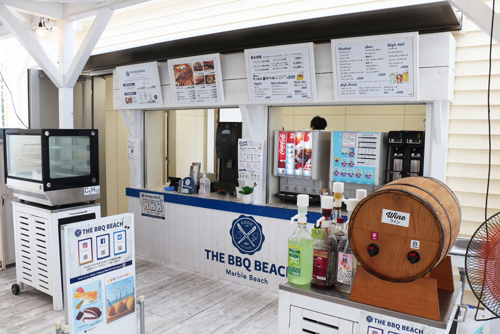 THE BBQ BEACH in Marble Beach店内/泉南りんくう公園（大阪府/泉南市）