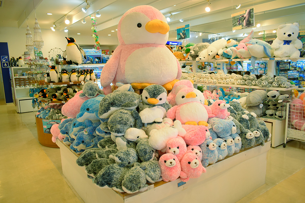 ペンギンやアザラシのぬいぐるみ/下田海中水族館（静岡県/下田市）