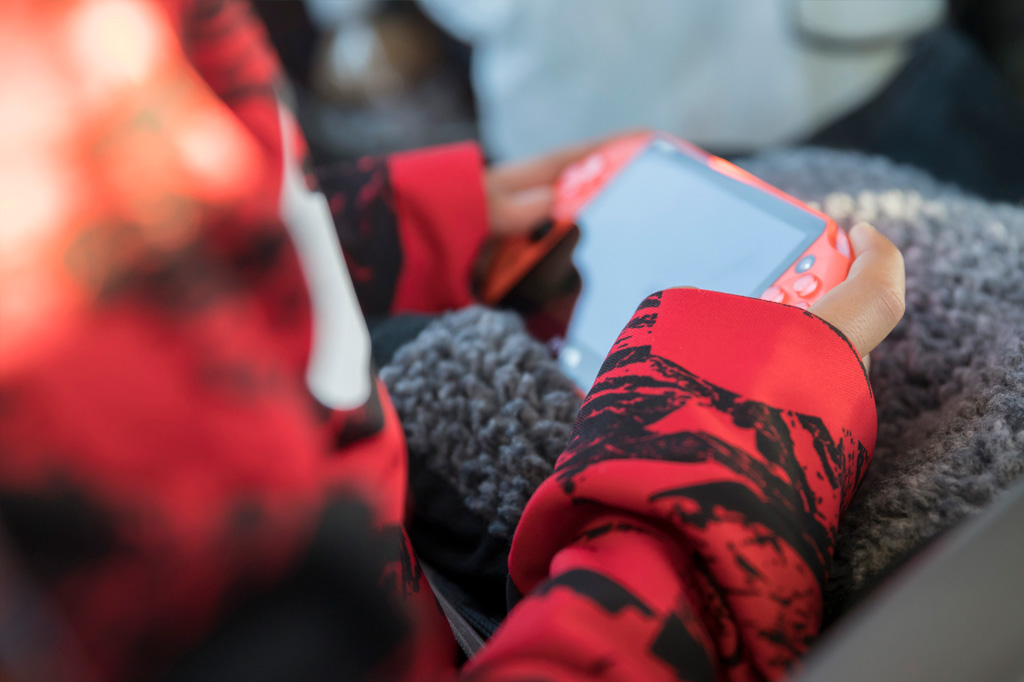 ゲームをする様子