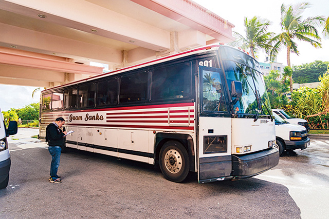 イメージ:主要ホテルからの送迎バス(グアム)