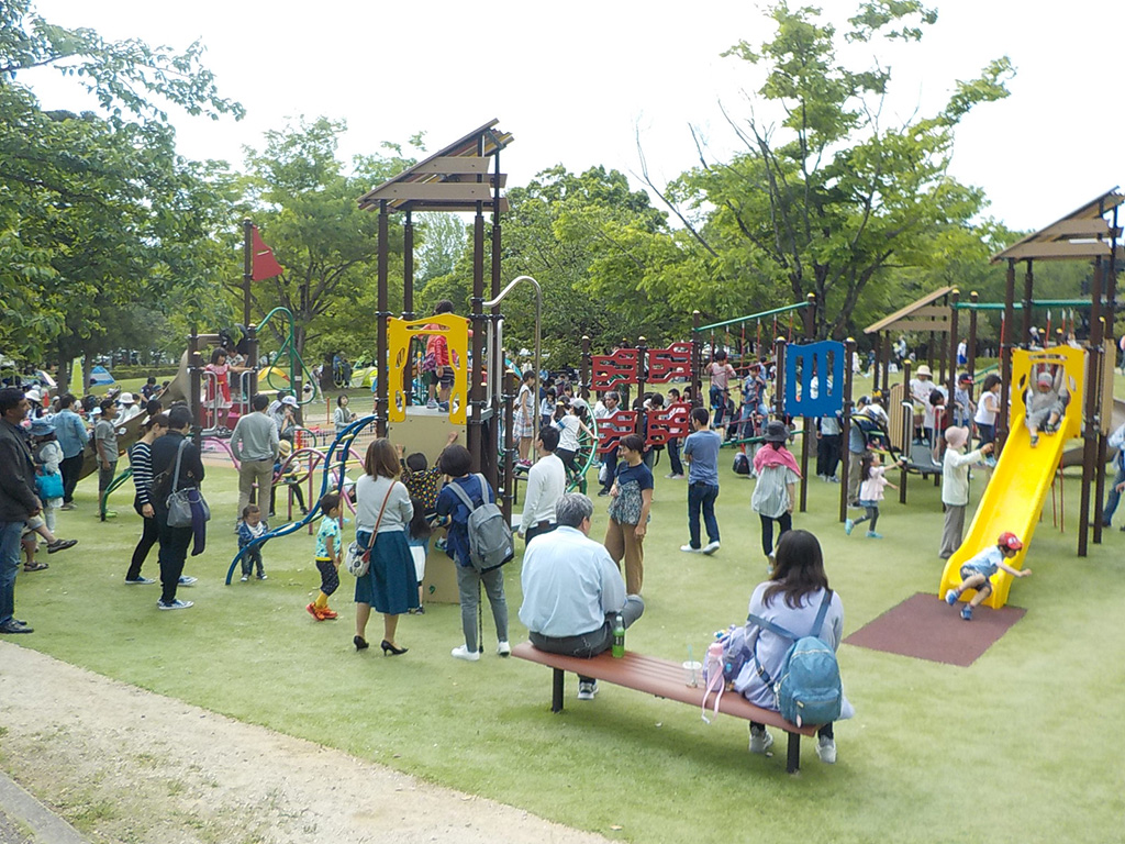 アスレチックのある広場/グリーンピア春日井(愛知県/春日井市)