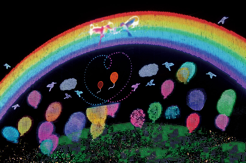 イルミネーション「レインボーマジック～未来へのかけ橋～」/あしかがフラワーパーク（栃木県/足利市）