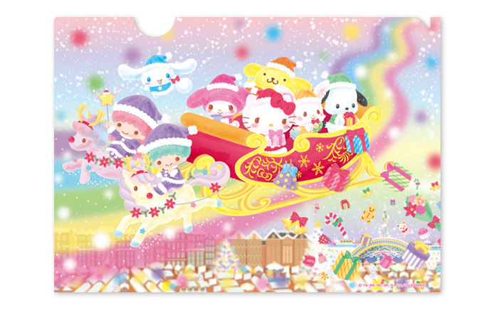 クリスマス限定グッズ「クリアファイル」/サンリオピューロランド(東京都/多摩市)