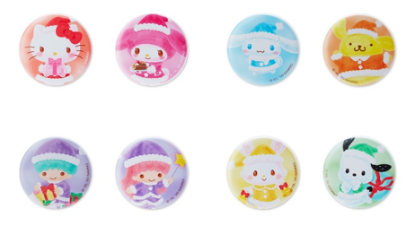 クリスマス限定グッズ「缶バッジ」/サンリオピューロランド(東京都/多摩市)