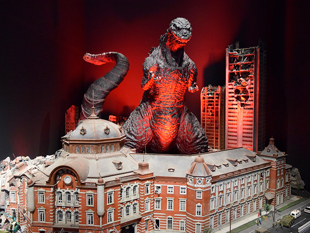 『シン・ゴジラ』のジオラマ/ニジゲンノモリ ゴジラ迎撃作戦（兵庫県/淡路市）