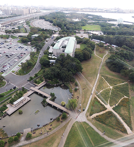 ゴンドラ内から見た風景/東京都葛西臨海水族園(江戸川区)
