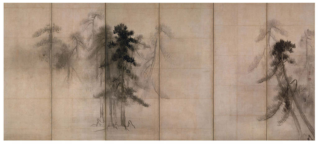 国宝 松林図屏風(右隻) 長谷川等伯筆