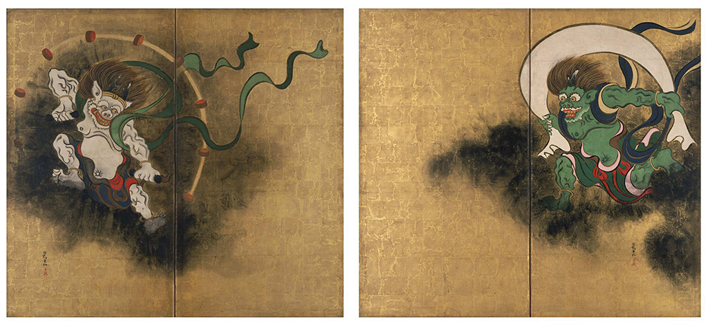 重要文化財 風神雷神図屏風