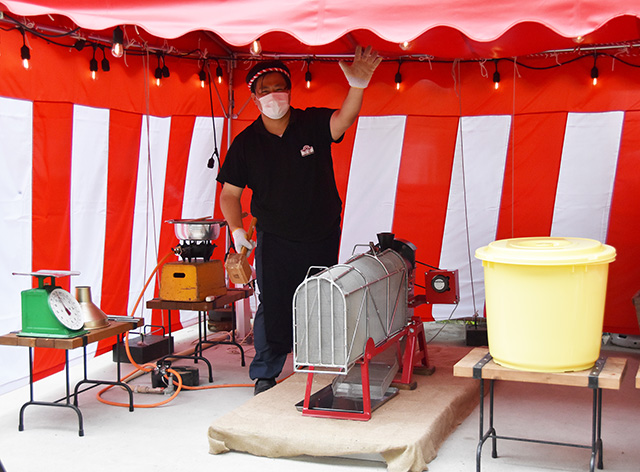 ポン菓子つくり用の機材/西武園ゆうえんち(埼玉県/所沢市)