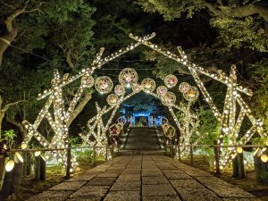 「HANA・BIYORI」の2020年ライティングイベント「HANAあかり」が和風ですごい!