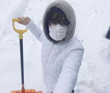 雪かきの様子