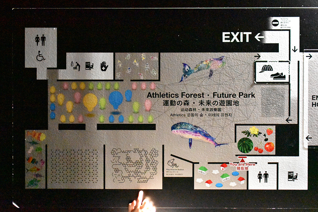 運動の森・未来の遊園地の地図/チームラボボーダレス(東京都/お台場)