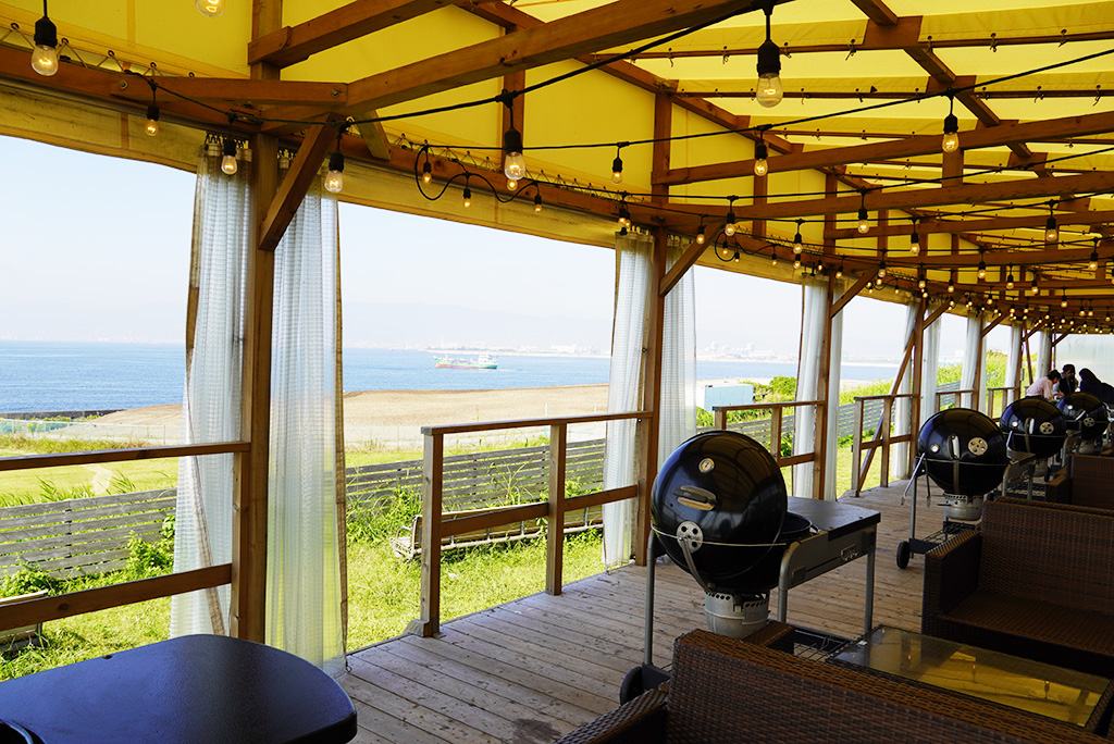 オーシャンフロントのソファ席パームガーデン舞洲（大阪府/大阪市）