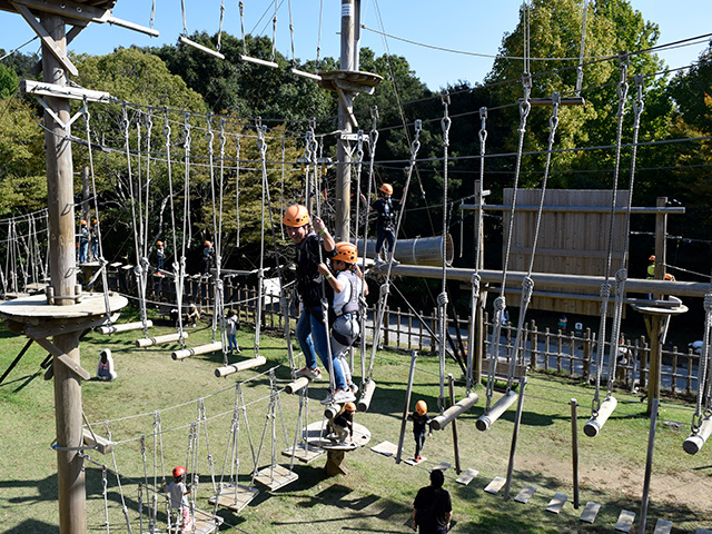 アスレチック「足軽コース」/ニジゲンノモリ（兵庫県/淡路市）