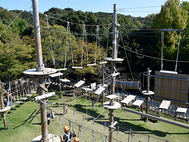 アスレチック「侍大将コース」/ニジゲンノモリ（兵庫県/淡路市）