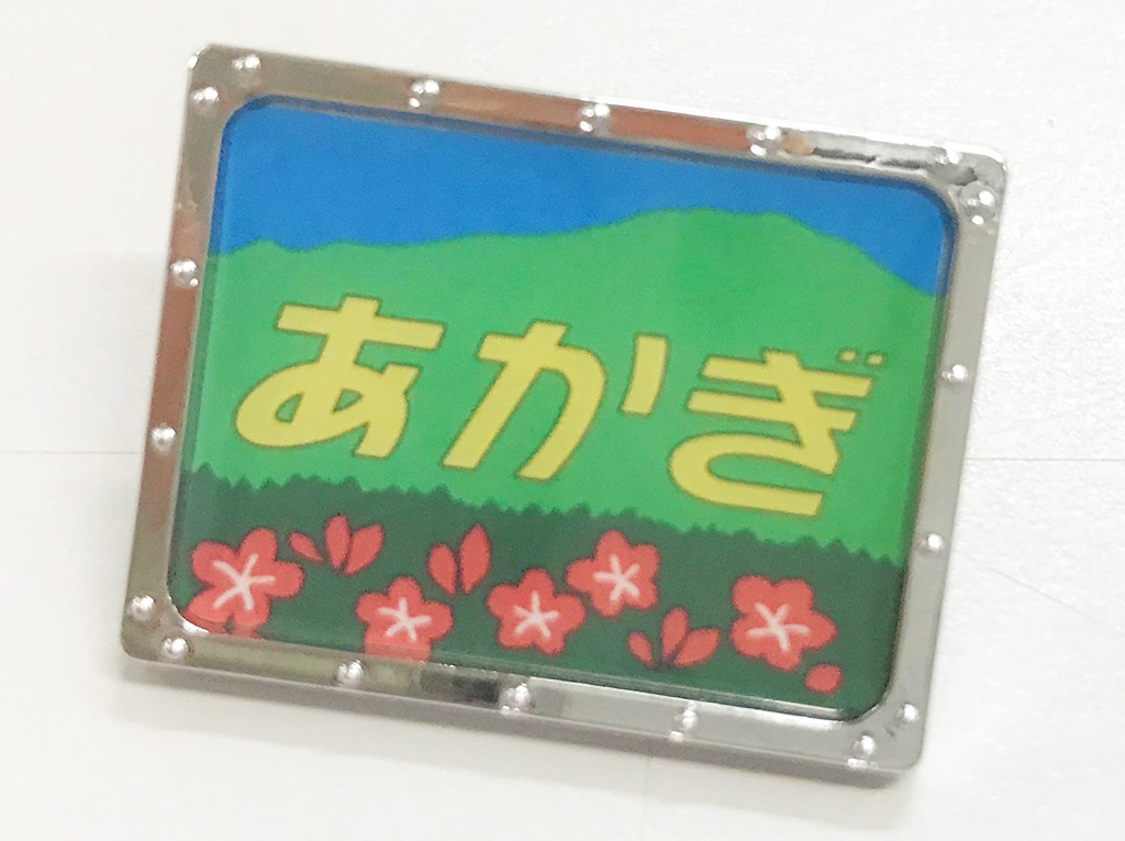 特急「あかぎ」のピンバッジ
