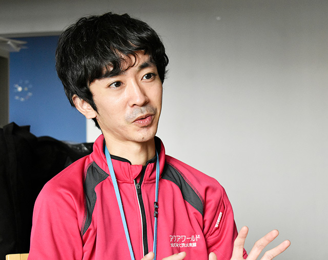 スタッフの和田さん/アクアワールド茨城県大洗水族館（大洗町）