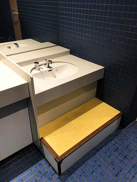 子ども用手洗い場/アクアワールド茨城県大洗水族館（大洗町）