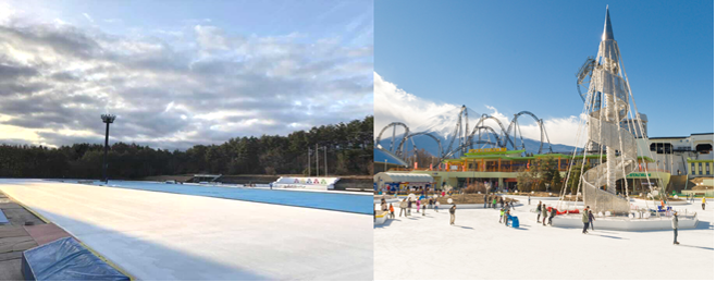 2つの屋外スケートリンク/富士急ハイランド（山梨県/富士吉田市）