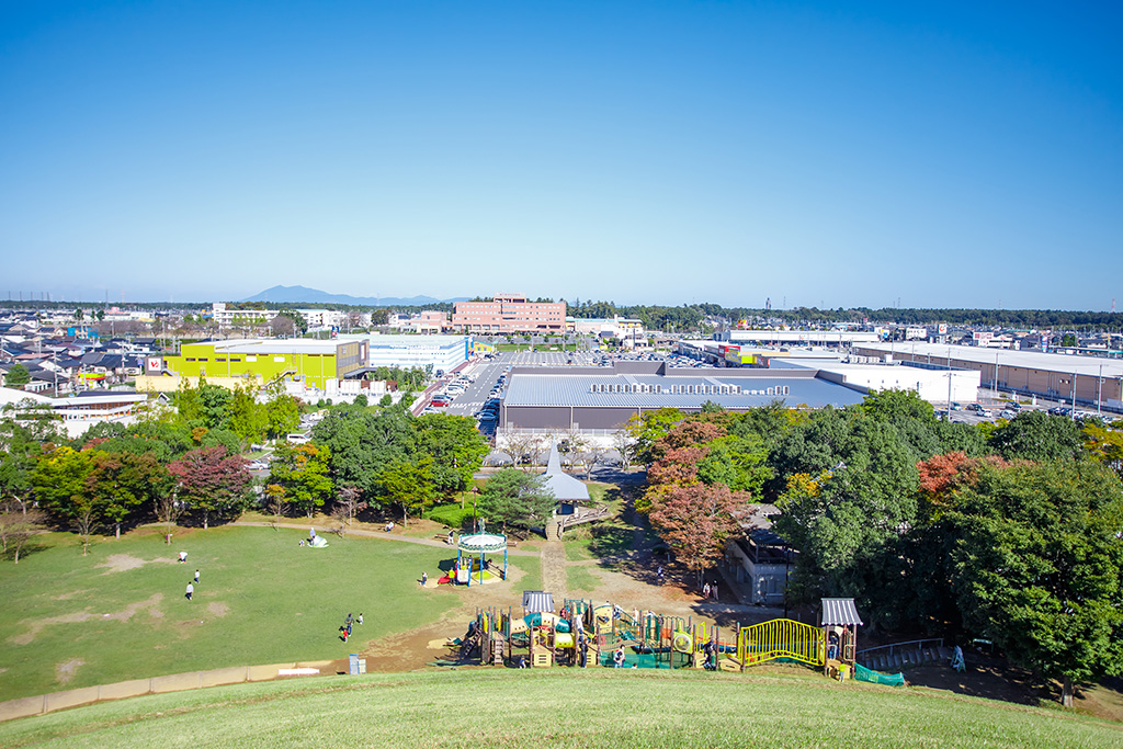 たつのこやま頂上からの絶景（茨城県/龍ヶ崎市）
