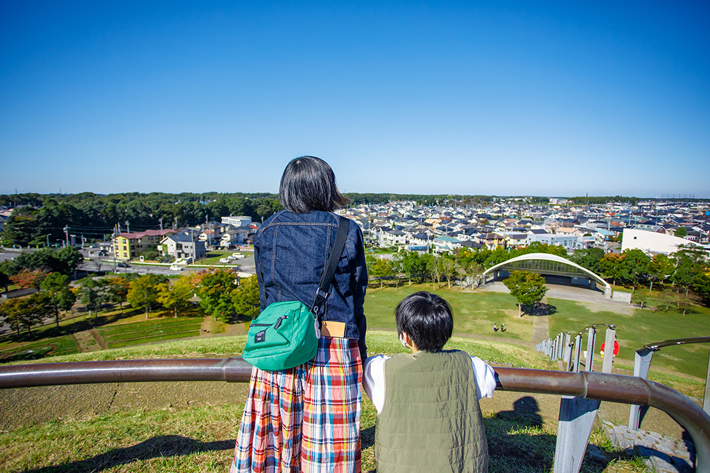 たつのこやま頂上からの絶景（茨城県/龍ヶ崎市）