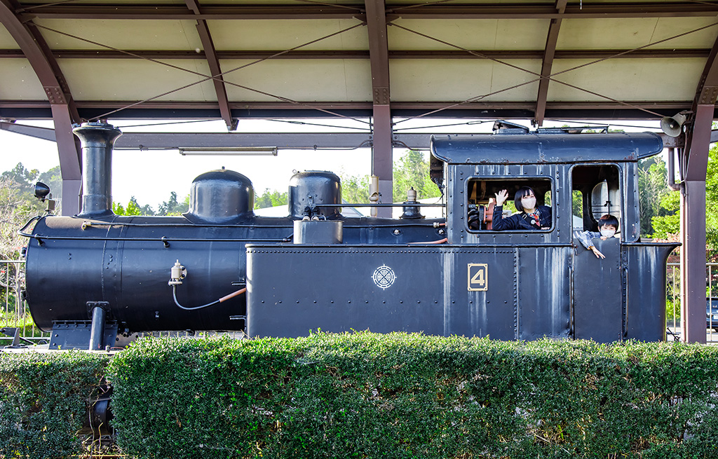 龍ケ崎市歴史民俗資料館のSL展示（茨城県）