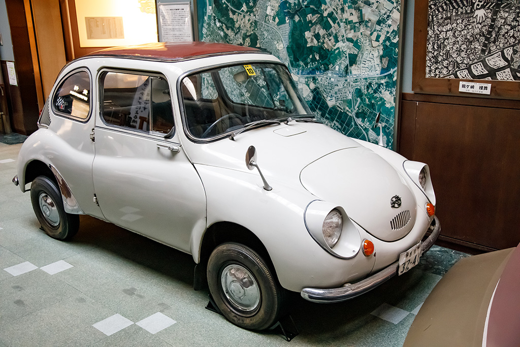 「スバル360」展示/龍ケ崎市歴史民俗資料館（茨城県）