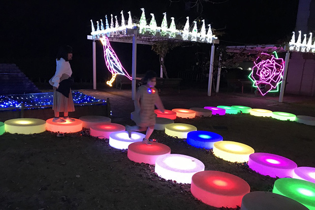 神戸イルミナージュ「HIKARIのステップベア」/道の駅 神戸フルーツ・フラワーパーク大沢(兵庫県)