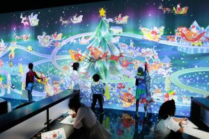 「お絵かきクリスマス」開催!お台場・チームラボボーダレスで冬の特別な体験を