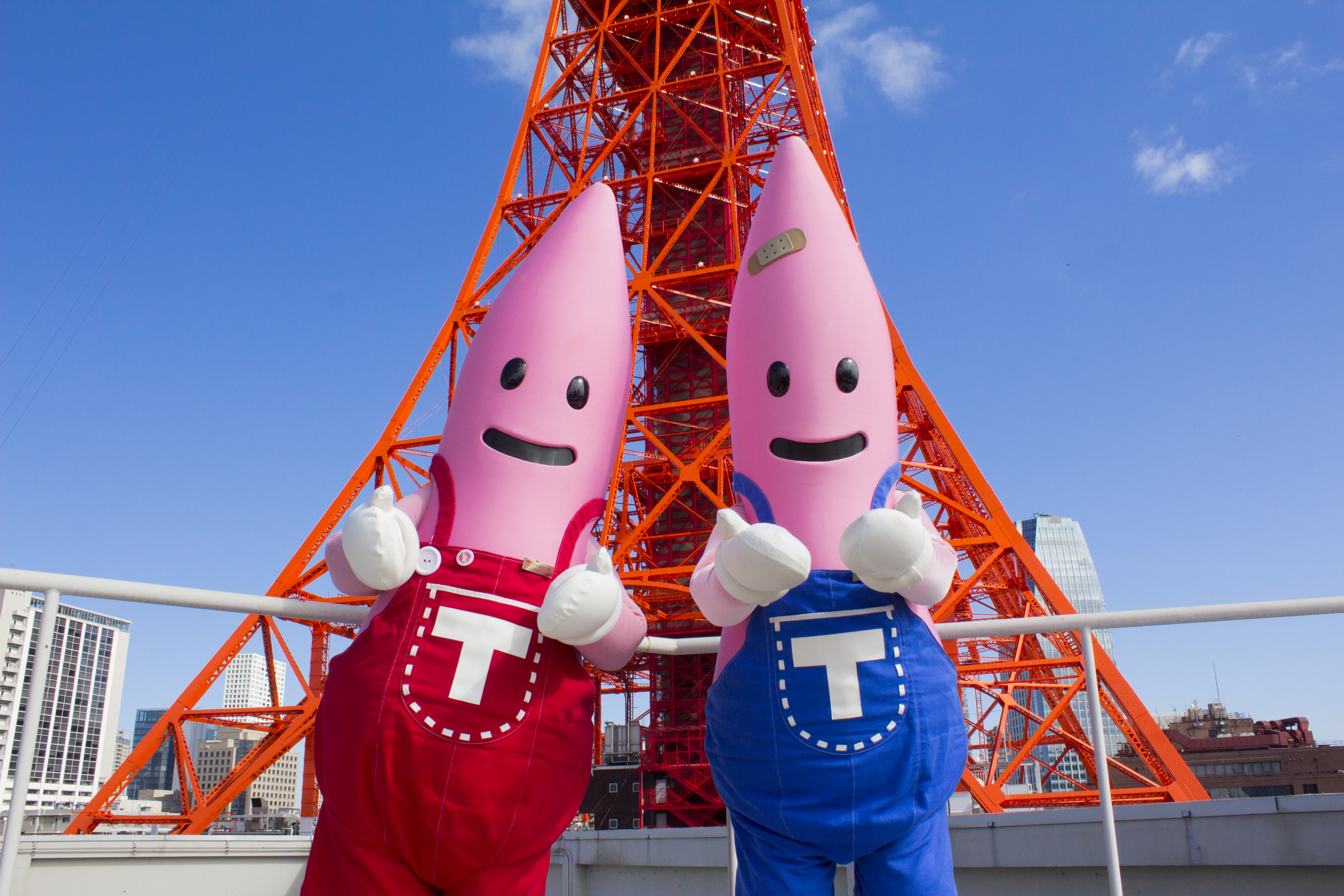 東京タワー公式キャラクターのノッポン兄弟(東京都/港区)