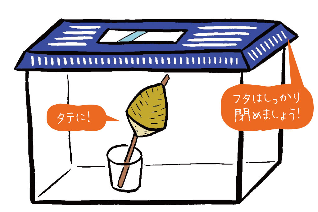 カマキリの卵は枝ごと採集