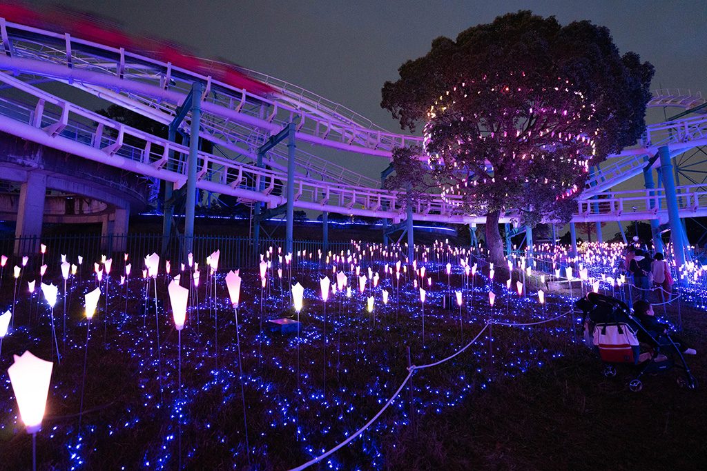 イルミイベント 光の遊園地：光の花園/ひらかたパーク（大阪府/枚方市）