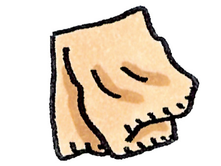 タオルのイラスト