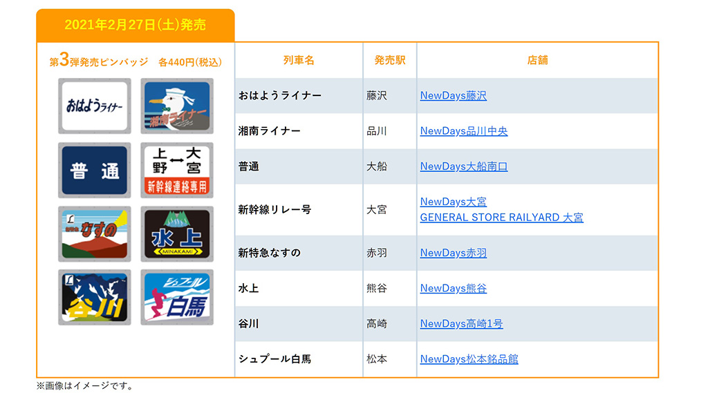 185系ヘッドマークピンバッジ第3弾/JR東日本185系メモリアル