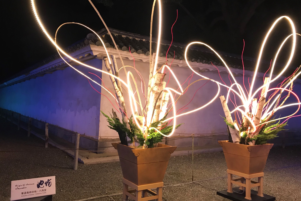 竹×イルミネーションのコラボ/京都二条城イルミナージュ(京都市/中京区)